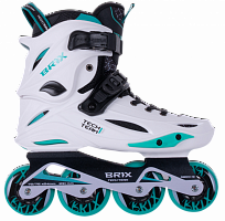 Роликовые коньки Brix р.35-37 (S) white, белые