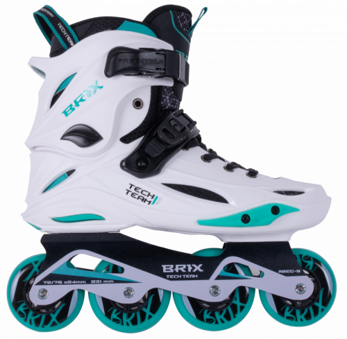 Роликовые коньки Brix р.35-37 (S) white, белые