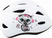 Шлем детский VSH 7 S (48-52см), белый, рисунок -"Kitty"