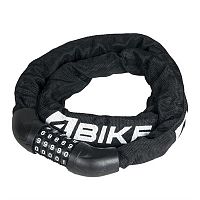 Велозамок - цепь 4Bike 601, цепь 6x1000 мм, кодовый, черный, ARV-601-BLK