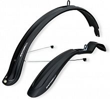Крыло пер+зад 26-28" SIMPLA Raptor SD Long 2  с крепл. (усами) к заднему колес черные, RA428889