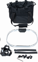 Корзина Tech Team на руль складная быстросъёмная, 23л, Oxford нейлон 200D Meadow