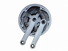 Шатуны серые 24/34/42T, 170мм, под квадрат, 9/16", сталь, cерый, CW 11 grey