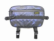 Сумка на руль BIKE TOUR, цвет синий принт, р-р 31х18х8 см. PROTECT, 555-696