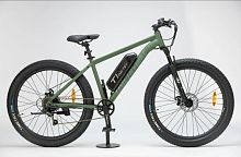 Электровелогибрид TIMETRY 27.5" DTT088, 500 Вт, 18 амп, цвет темно-зеленый