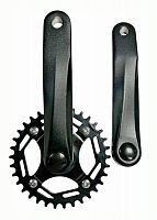 Шатуны PROWHEEL 9s/10s/11s скор. сталь 32зуб, алюм. 170мм, B.C.D 104мм.,00-190660