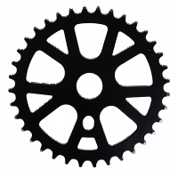 Звезда передняя TechTeam GS-Z149-36T 1/2"x1/8" 36T стальная, черная
