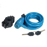 Велозамок 4Bike T503, 10x1500 мм, с ключом, синий