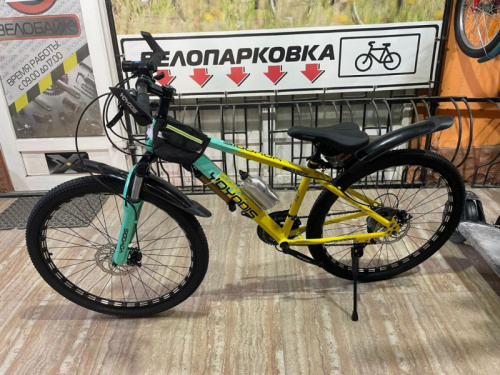 Велосипед 26" Yoyodis 26 сталь, цвет зелено-желтый