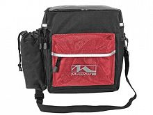 Сумка на руль M-Wave UTRECHT TRAVEL, NYLON 600D, черно-красная. 5-122813
